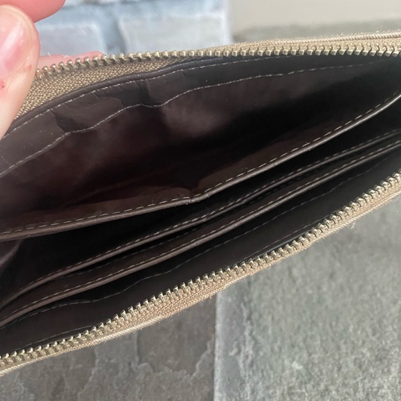 Coach Brown Vintage Signature Monogram Wristlet - Picture 6 of 12